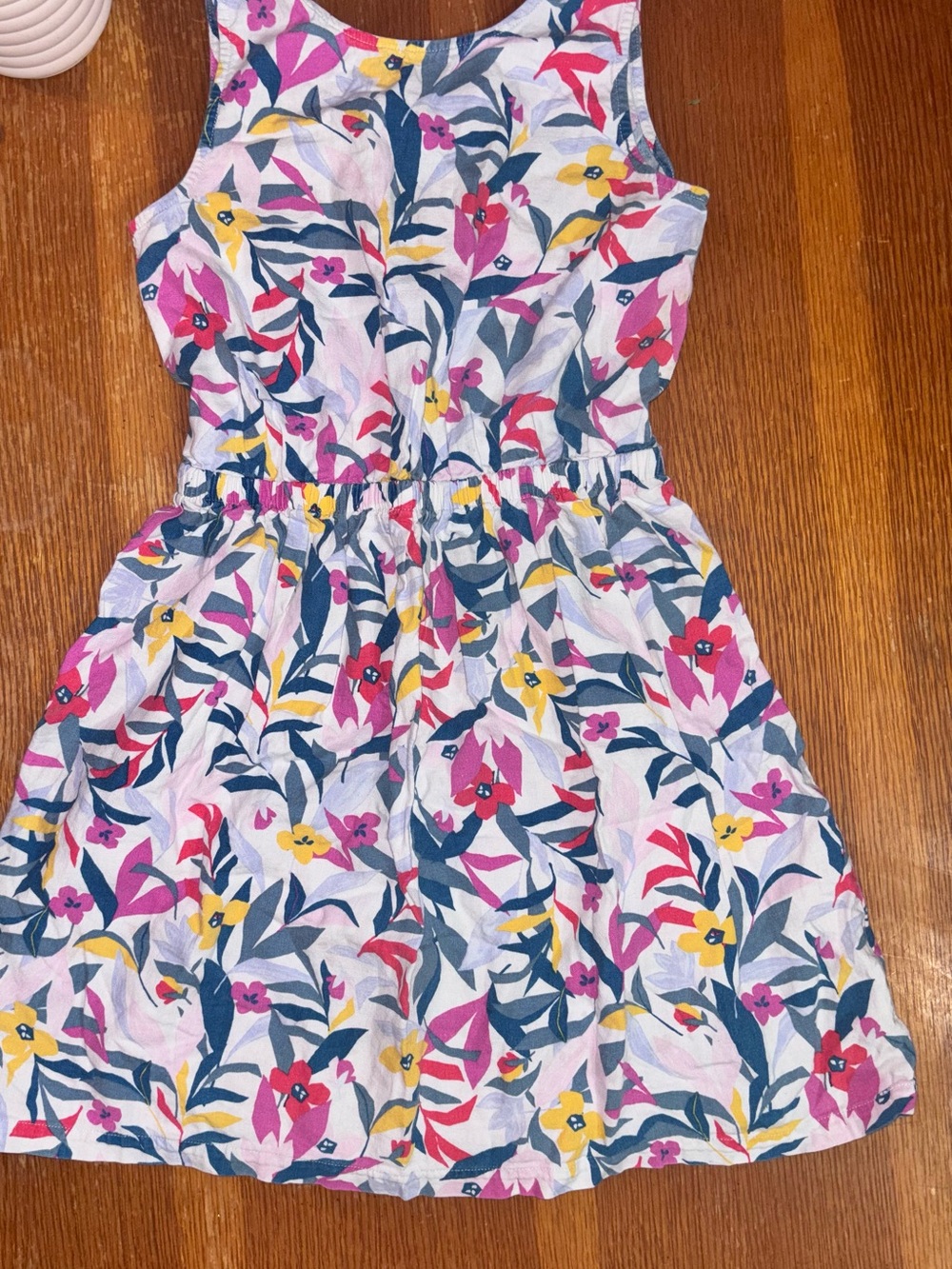 Carter's Sleeveless Floral Dress - Pink, Yellow & Blue
